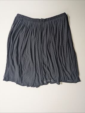 Torrid Black Polka Dot Pleated A-Line Skirt Size 12